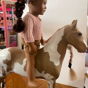 Stylish Doll with Brown and White Horse
Our Generation Doll 
And our Generation